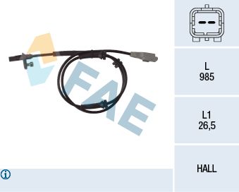 FAE 78118 Sensor, wheel speed