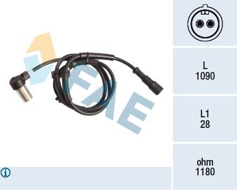 Sensor, wheel speed FAE 78127