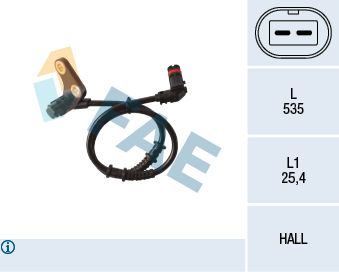 FAE 78136 Sensor, wheel speed