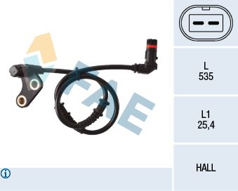 Sensor, wheel speed FAE 78137