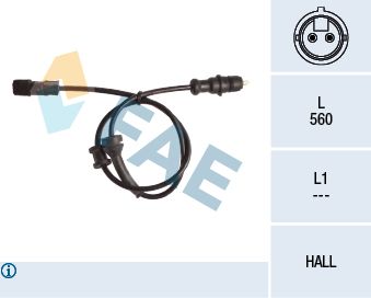 Sensor, wheel speed FAE 78143