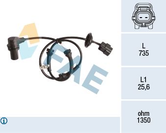 Sensor, wheel speed FAE 78148