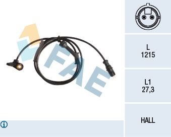 Sensor, wheel speed FAE 78155