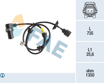 Sensor, wheel speed FAE 78163