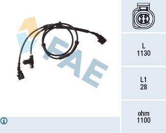 Sensor, wheel speed FAE 78172