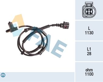 Sensor, wheel speed FAE 78174