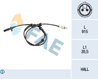 Sensor, wheel speed FAE 78178