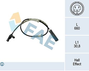 Sensor, wheel speed FAE 78183