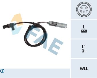 Sensor, wheel speed FAE 78186