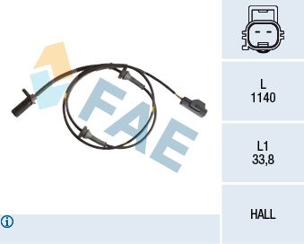 Sensor, wheel speed FAE 78188