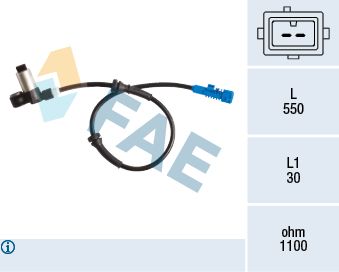 Sensor, wheel speed FAE 78195