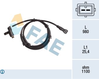 Sensor, wheel speed FAE 78201