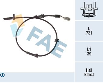 FAE 78223 Sensor, wheel speed