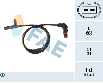 Sensor, wheel speed FAE 78283