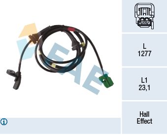 Sensor, wheel speed FAE 78288