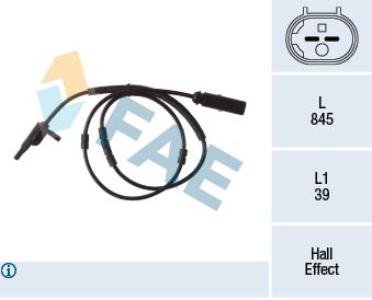 Sensor, wheel speed FAE 78292