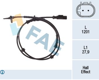 Sensor, wheel speed FAE 78322