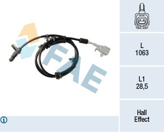 FAE 78332 Sensor, wheel speed