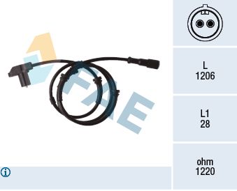 Sensor, wheel speed FAE 78346