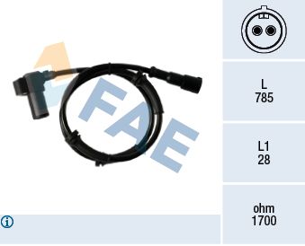 Sensor, wheel speed FAE 78348