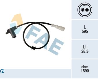 Sensor, wheel speed FAE 78351