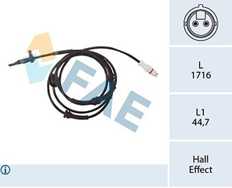 Sensor, wheel speed FAE 78364