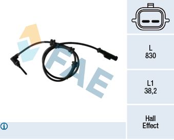 FAE 78395 Sensor, wheel speed