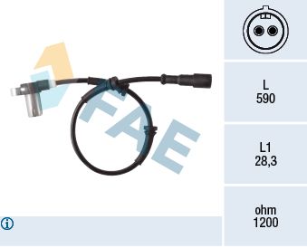 Sensor, wheel speed FAE 78416