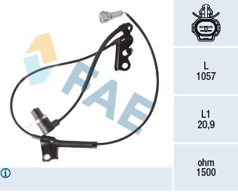 Sensor, wheel speed FAE 78419