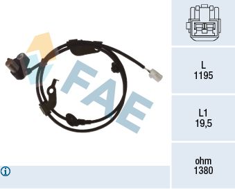 FAE 78474 Sensor, wheel speed