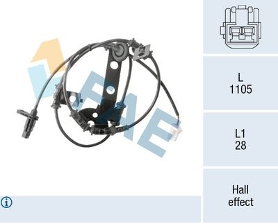 Sensor, wheel speed FAE 78568