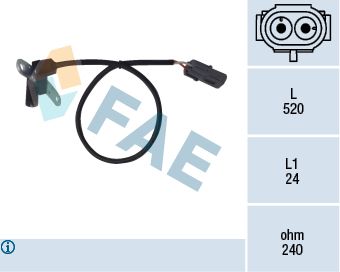 Sensor, crankshaft pulse FAE 79024