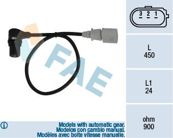 Sensor, crankshaft pulse FAE 79055