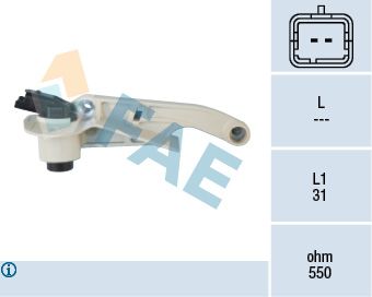 Sensor, crankshaft pulse FAE 79100