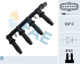 FAE 80291 Ignition Coil