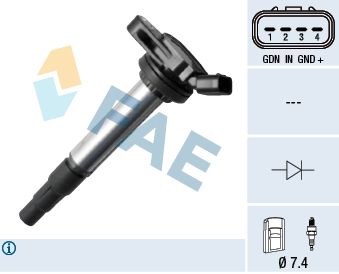 Ignition Coil FAE 80337