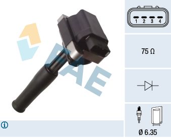 Ignition Coil FAE 80398