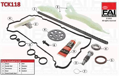 Timing Chain Kit FAI AutoParts TCK118