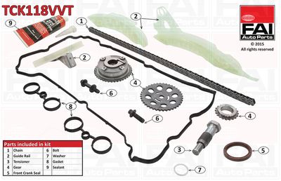 Timing Chain Kit FAI AutoParts TCK118VVT