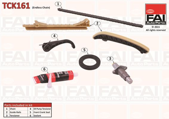 FAI AutoParts TCK161 Timing Chain Kit