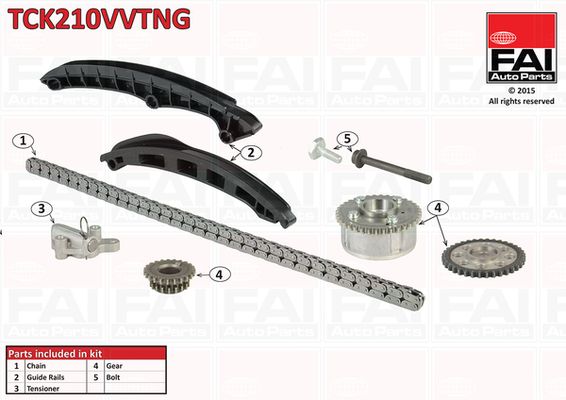 FAI AutoParts TCK210VVTNG Timing Chain Kit