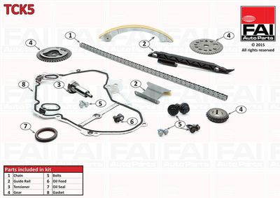 Timing Chain Kit FAI AutoParts TCK5