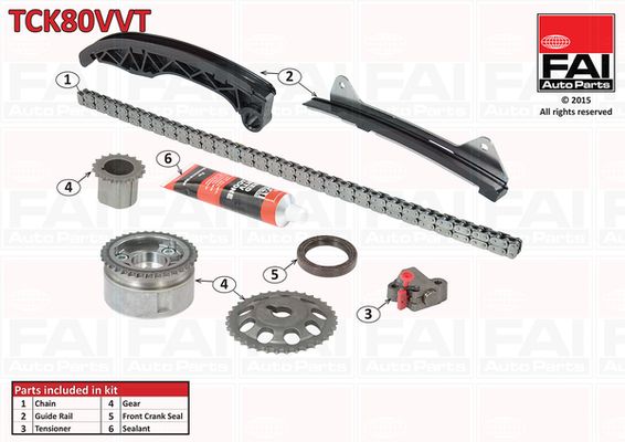 FAI AutoParts TCK80VVT Timing Chain Kit