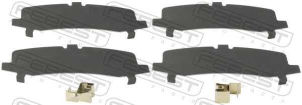 FEBEST 0103-GRJ150R Anti-Squeal Foil, brake pad (back plate)