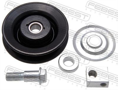 Tensioner Pulley, V-ribbed belt FEBEST 0487-V75