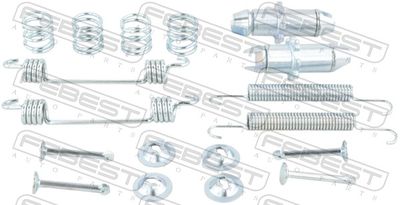 Accessory Kit, parking brake shoes FEBEST 1204-TUC2WDR-KIT