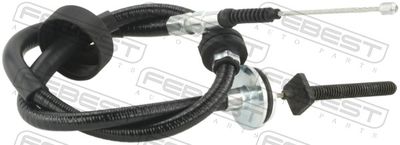 Cable Pull, parking brake FEBEST 19100-E70LH