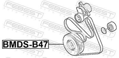 Belt Pulley, crankshaft FEBEST BMDS-B47