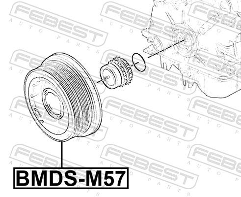 FEBEST BMDS-M57 Belt Pulley, crankshaft