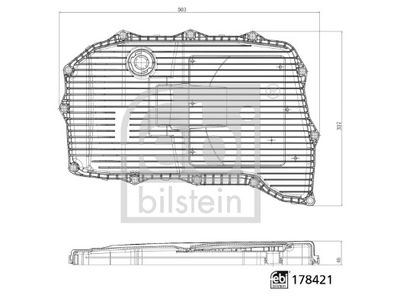 Hydraulic Filter, automatic transmission FEBI BILSTEIN 178421